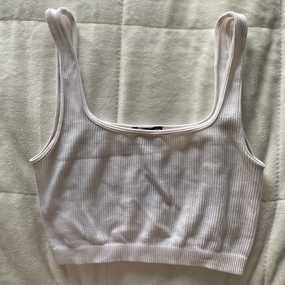 Zara white tank top, size small